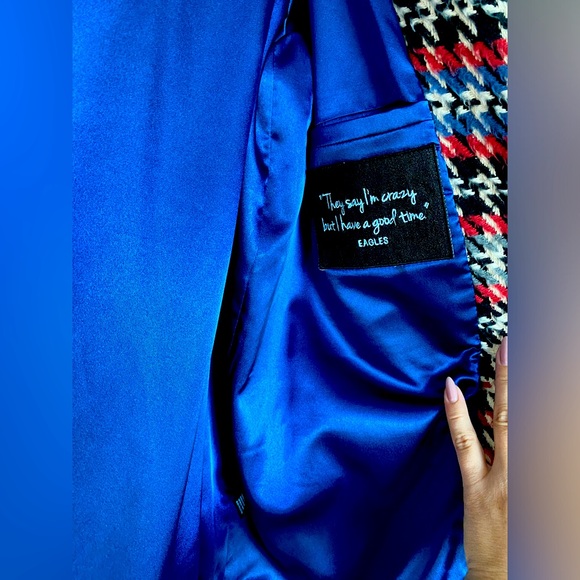 Ellie Mae Studios Houndstooth Boyfriend Blazer - Picture 8 of 9